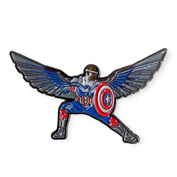 The Falcon Marvel Disney Pin: Sam Wilson as Captain America